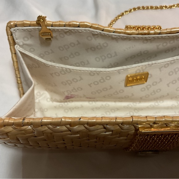 Vintage Rodo Woven Wicker Clutch - Picture 7 of 9
